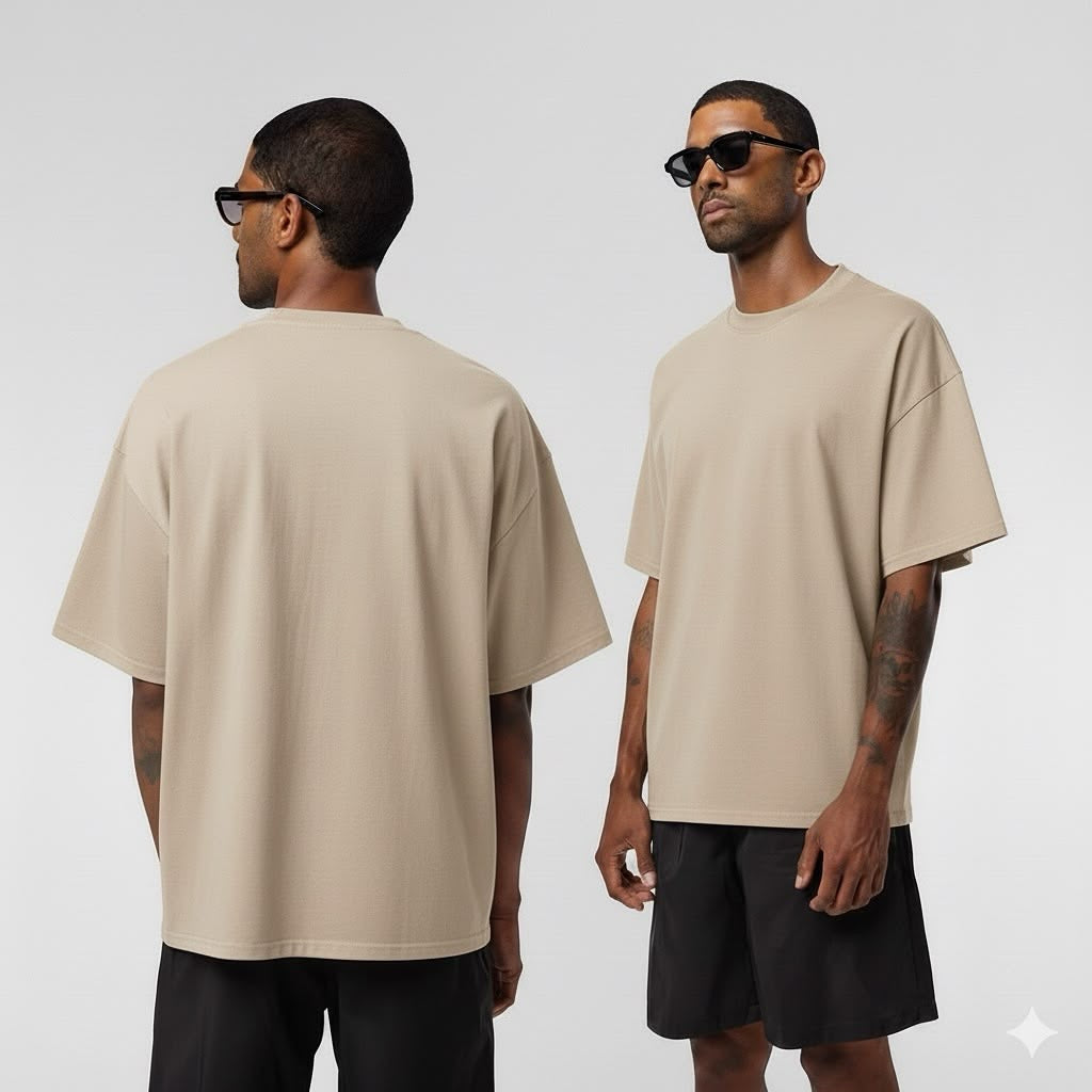 T SHIRT oversize beige